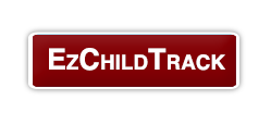 A button designed for the EZ Child Track for logging in. 
